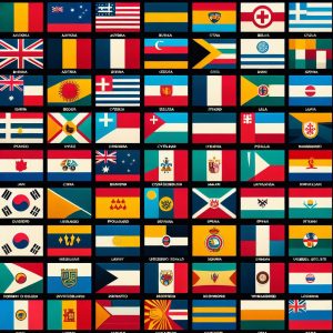 les drapeaux des pays suivants andorre, australie, autriche, bahamas, barbade, belgique, brunéi da